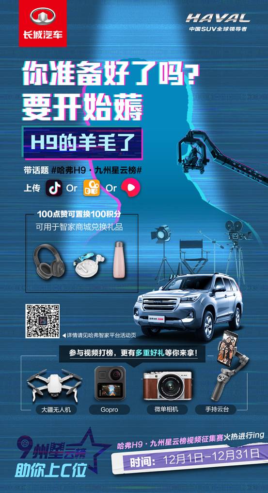 来吧,展示!哈弗九州星云榜,助你C位出道!